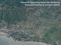 Toponim Karatuang di Wilayah kecamatan Bantaeng, Kabupaten Bantaeng, Sulawesi Selatan. (Dokpri)