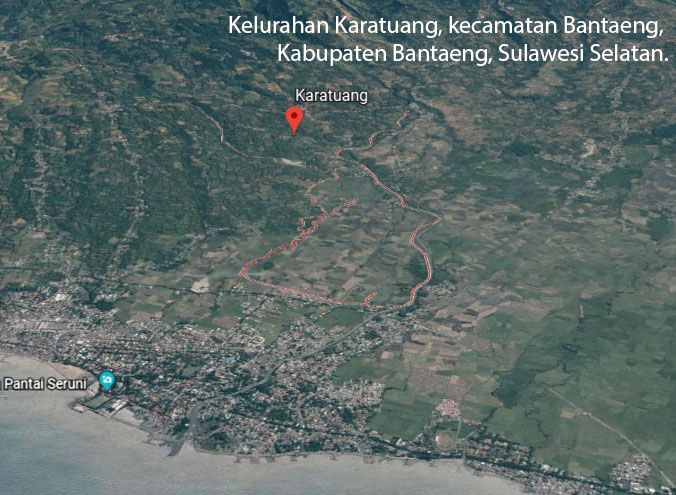 Toponim Karatuang di Wilayah kecamatan Bantaeng, Kabupaten Bantaeng, Sulawesi Selatan. (Dokpri)