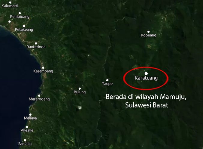 Toponim Karatuang di wilayah Tappalang, Kabupaten Mamuju, Provinsi Sulawesi Barat. (Dokpri)