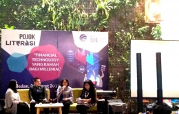 Edukasi Fintech di kota Medan lahirkan generasi millenial melek teknologi digital yang berani bertraksansi dan menjadi bagian dari Fintech Lending demi mendukung Gerakan Nasional Non-Tunai.sumber: dokpri