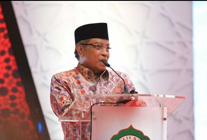 Foto : KH. Said Aqil Sirodj Pidato Pembukaan Majlis Dzikir Hubbul Wathon di Hotel Borobudur. (foto dokumen MDHW) 