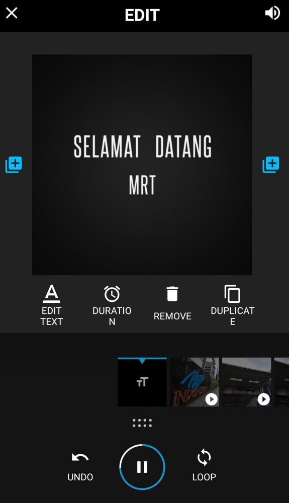 Fitur lain yang memudahkan Anda adalah edit durasi, duplicate, crop, split gingga split. Caranya klik simbol pensil, maka fitur tersebut akan muncul (Foto: Yakob Arfin)