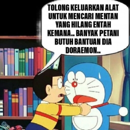 Doraemon tolong (meme edit pribadi) 