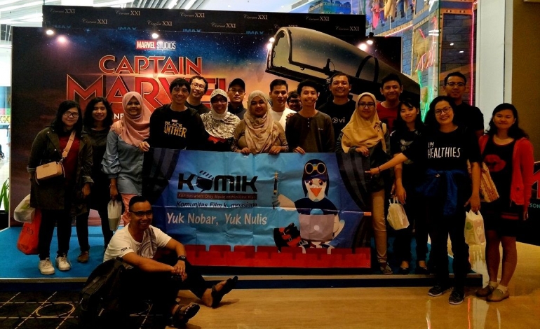 bareng Komik'ers Nobar Captain Marvel - koleksi pribadi