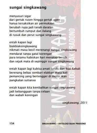Puisi karya Pradono. Sumber:Pradono