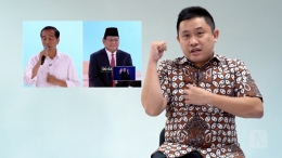 Tangkapan layar video berita Kompas.id: Jokowi Animatif, Prabowo Pemuji