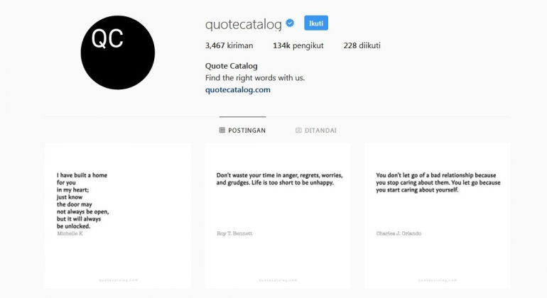 Kumpulan kutipan para tokoh | instagram.com/quotecatalog