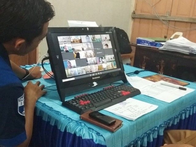 Video conference 24 Kabupaten/Kota di SulSel bersama Mendikbud RI | dokpri