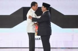Jokowi dan Prabowo sepakat tetap menjaga persahabatan serta Pancasila sebagai ideologi negara/dok. Kompasiana