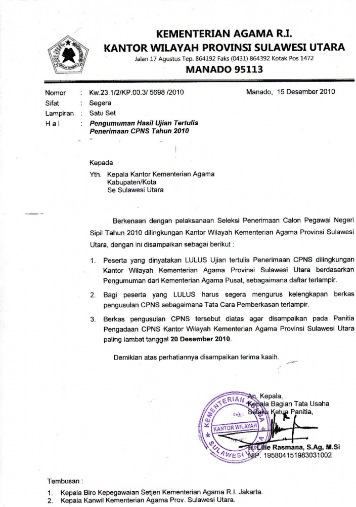 Contoh Surat Resmi Yang Benar Dalam Bahasa Indonesia / 7 Contoh Surat Resmi Yang Benar Dalam Bahasa Indonesia / 7