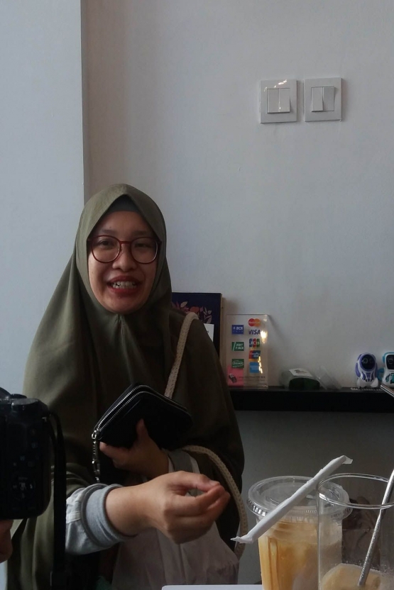 Pelanggan Setia, Ibu Debby berikan testimoni.Dokpri