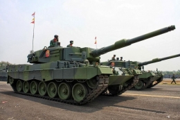 Tank Leopard TNI AD adalah Main Battle Tank (foto : Jakarta Greater)