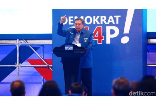 Bapak SBY dalam suatu acara partai demokrat. Foto : detik.com/Grandyos zafna
