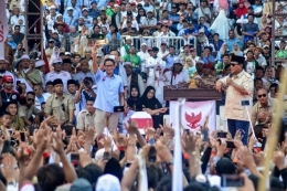 Ilustrasi Kampanye Prabowo-Sandi | Kompas.com