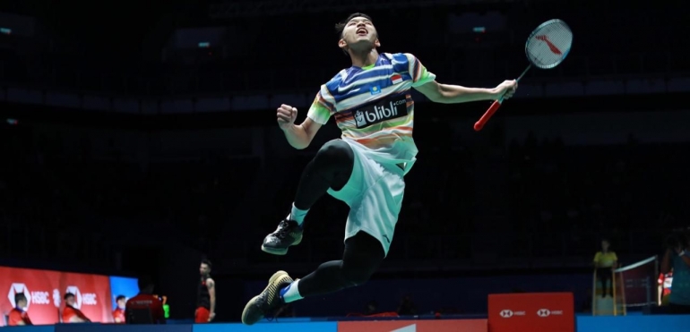 Jonathan Christie pasca menang| badmintonindonesia.org