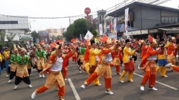 Suasana jelang kampanye Jokowi di Tangerang. (Suara.com/Novian Ardiansyah)
