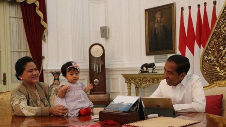 Iriana Jokowi, Sedah Mirah dan Joko Widodo (Tribunnews.com)