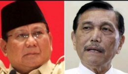 Prabowo dan luhut binsar pandjaitan.foto : dok detik.com