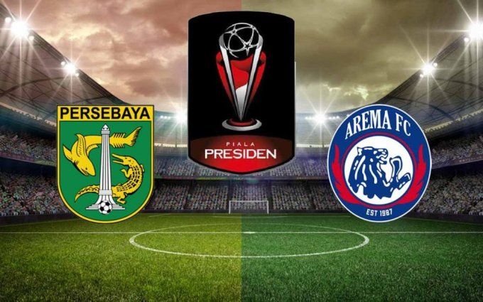 Ilustrasi Persebaya dan Arema FC di Piala Presiden. (Jatimnow.com)
