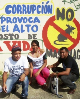 Mural di Santo Domingo untuk Ajak Kelompok Muda Sadari Bahaya Korupsi (Transparency International)