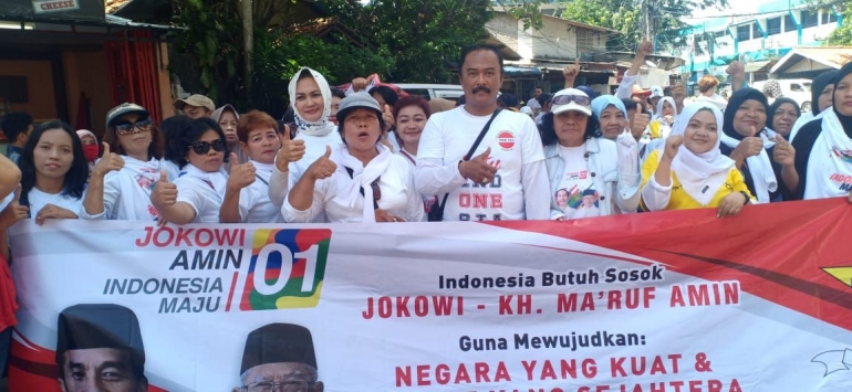 Caleg DPRD DKI Partai Golkar dan Ketua Depicab Soksi Jakarta Selatan, menggusung massa ke GBK dilanjutkan dengan nonton Debat Capres Final bersama