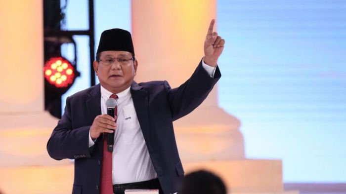 Prabowo Subianto pada Debat kelima (Kompas)