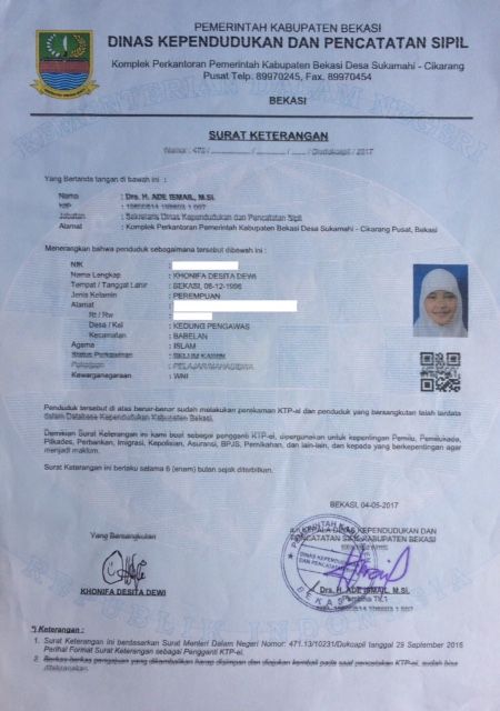 Resi KTP ku