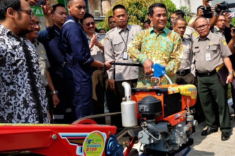 Rangkaian acara launching B100 oleh Menteri Pertanian di Kantor Kementerian Pertanian, Jakarta (15/4/2019). Dokumentasi pribadi