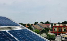 Instalasi rooftop solar di sebuah rumah di Depok, Jawa Barat| Dokumentasi pribadi