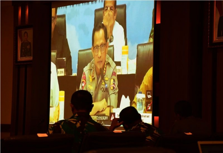 Kapolri Jenderal Polisi Tito Karnavian Dalam Teleconference
