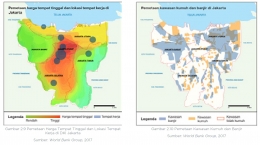 Fenomena Marginalisasi Permukiman Kumuh Akibat Harga Lahan yang Tinggi| Sumber : Penilaian Awal Ketahanan Jakarta, 100 Resilient City, Oswar M. Mungkasa, Aecom Indonesia.