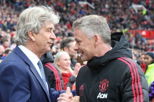 Manuel Pellegrini dan Solskjaer (Foto Premierleague.com)