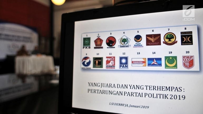 Pertarungan Parpol 2019 [Foto: liputan6.com]