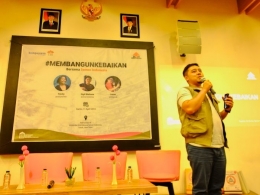 Pak Sigit Wahono selaku Kepala Unit Komunikasi dari PT Semen Indonesia. dokpri 