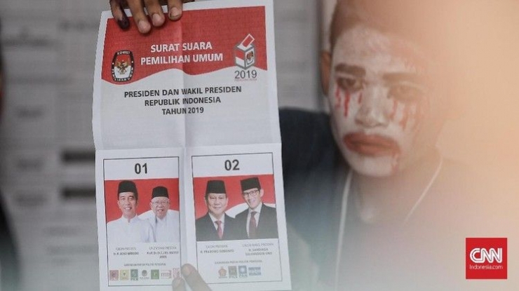Pemilihan presiden, ujung dan puncak dari sebuah kontes politik (foto: CNN Indonesia).