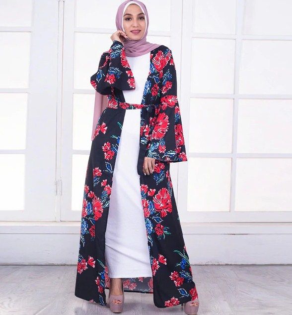 model baju kimono hijab