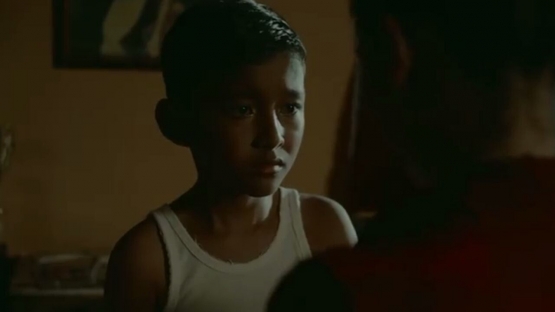 Juno kecil (Raditya Evandra) dalam film 