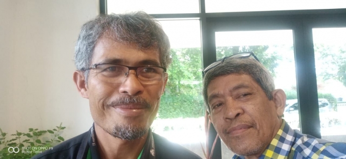 Saya bersama Pak Marandus Sirait (dok Nur Terbit)