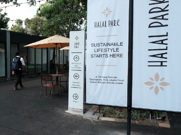 Halal Park yang baru saja diresmikan oleh Presiden Jokowi pada 16 April 2019 (Foto: Anas Nur Huda/Media Keuangan)
