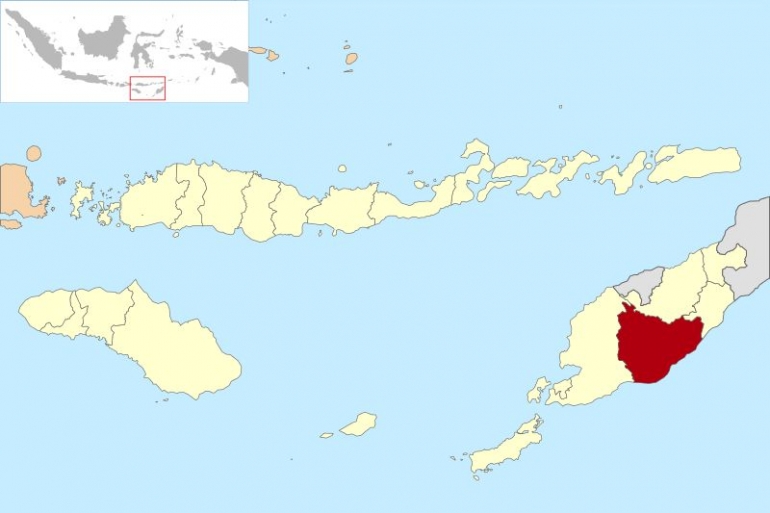 Gambar 1. Peta letak Kabupaten Timor Tengah Selatan