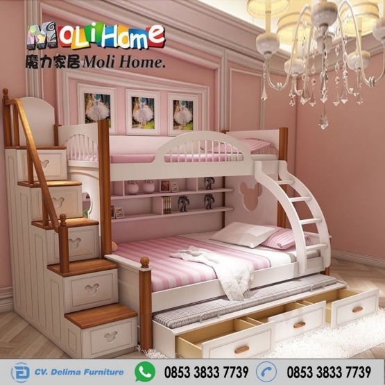 Tempat Tidur Tingkat Minimalis Ranjang Susun Anak 3 Bed Tempat Tidur Tingkat Minimalis Ranjang Susun Anak 3 Bed