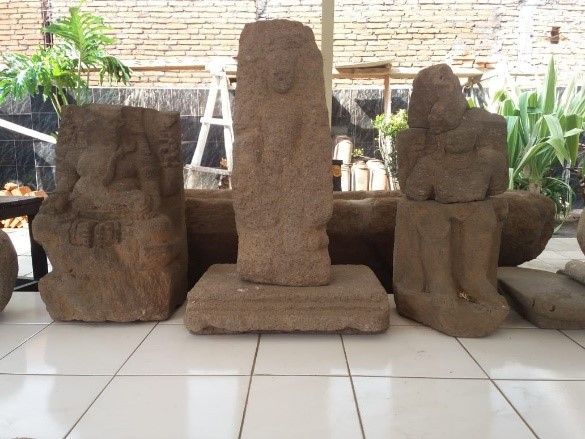(Arca Ganesha diduga dari Candi Gasek di Situs Watugong Tlogomas Kota Malang) (Foto Oleh: Ahmad Rofi Uddin, 2018)
