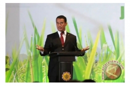 Deskripsi : Menteri Pertanian Andi Amran Sulaiman saat membuka Rakernas Kementan RI 2019 I Sumber Foto : Antara News