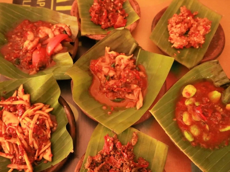 Hidangan Aneka Spesial Sambal. Foto Dok Pribadi J.Krisnomo, 25/04/19.