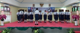 SMP YPK saat lomba paduan suara