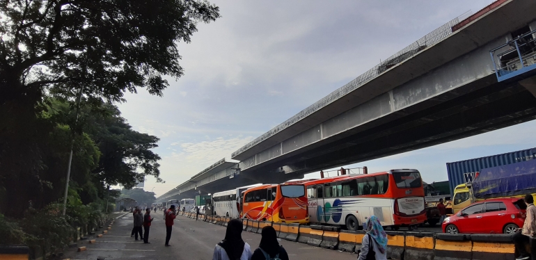 Tol berhenti total di km 19, 9 April 2019. Doc pribadi