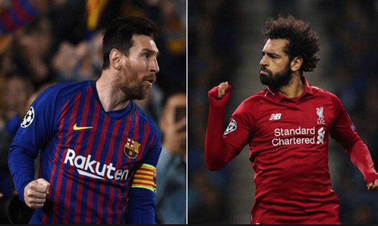 Messi vs Salah (Sumber: beritasport.net)