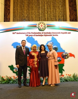 Acara 101 Anniversary Republik Demokratik Azerbaijan di Hotel Kempinsky, Jakarta Pusat, Senin 29 April 2019. (Foto Ganendra)