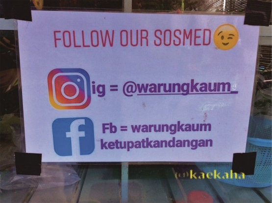 Media Sosial @warungkaum (Foto : @kaekaha)