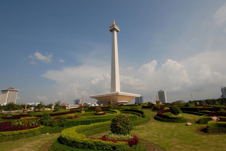Monumen Nasional (Monas) di Jakarta, Ibu Kota Indonesia.(THINGKSTOCKS/afriadihikmal)/Kompas.com